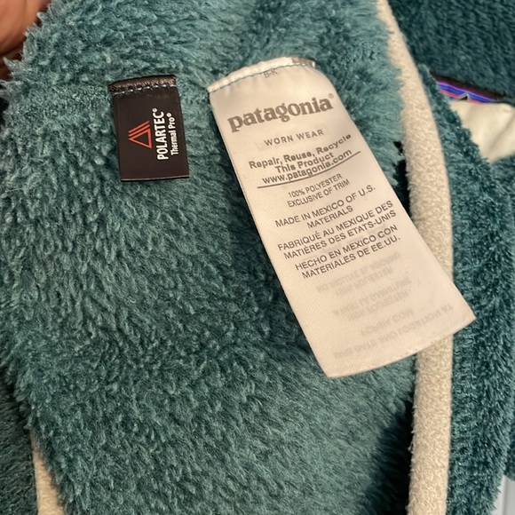 Patagonia Re-Tool Snap-T® Fleece Pullover Turquoise Size Medium - Picture 4 of 4